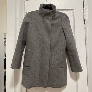 J Crew Cocoon Coat - Grey, S